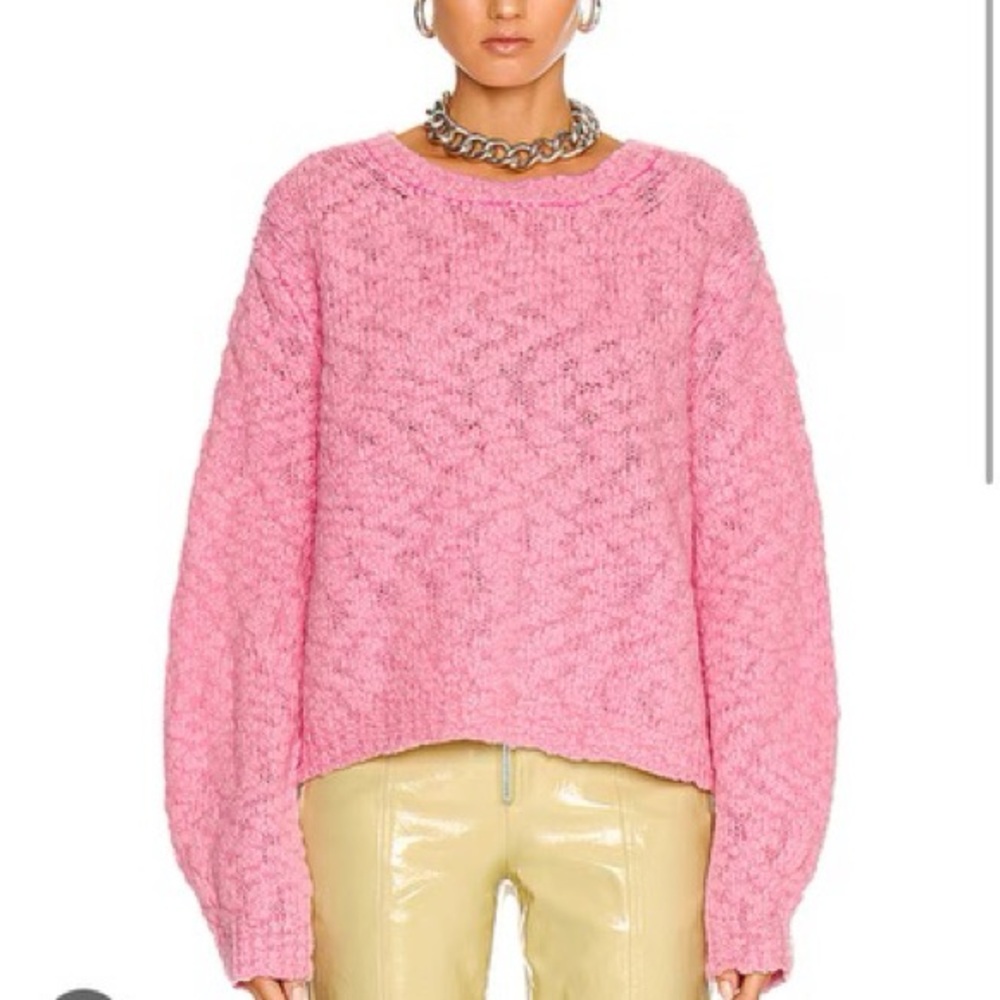 New Helmut Lang Pink Wool Sweater